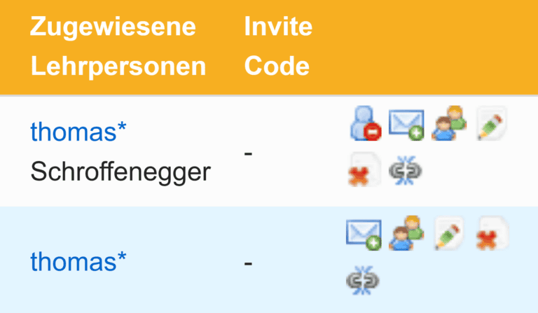 Mehrere Lehrpersonen einer Klasse zuteilen